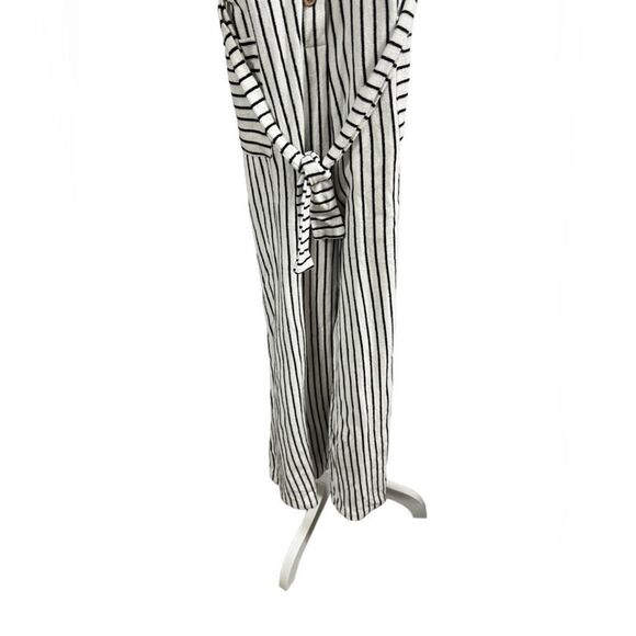 BCBG GIRLS Girls' Cotton Knit Striped Jumpsuit black and white  nwt extra large - Picture 3 of 10